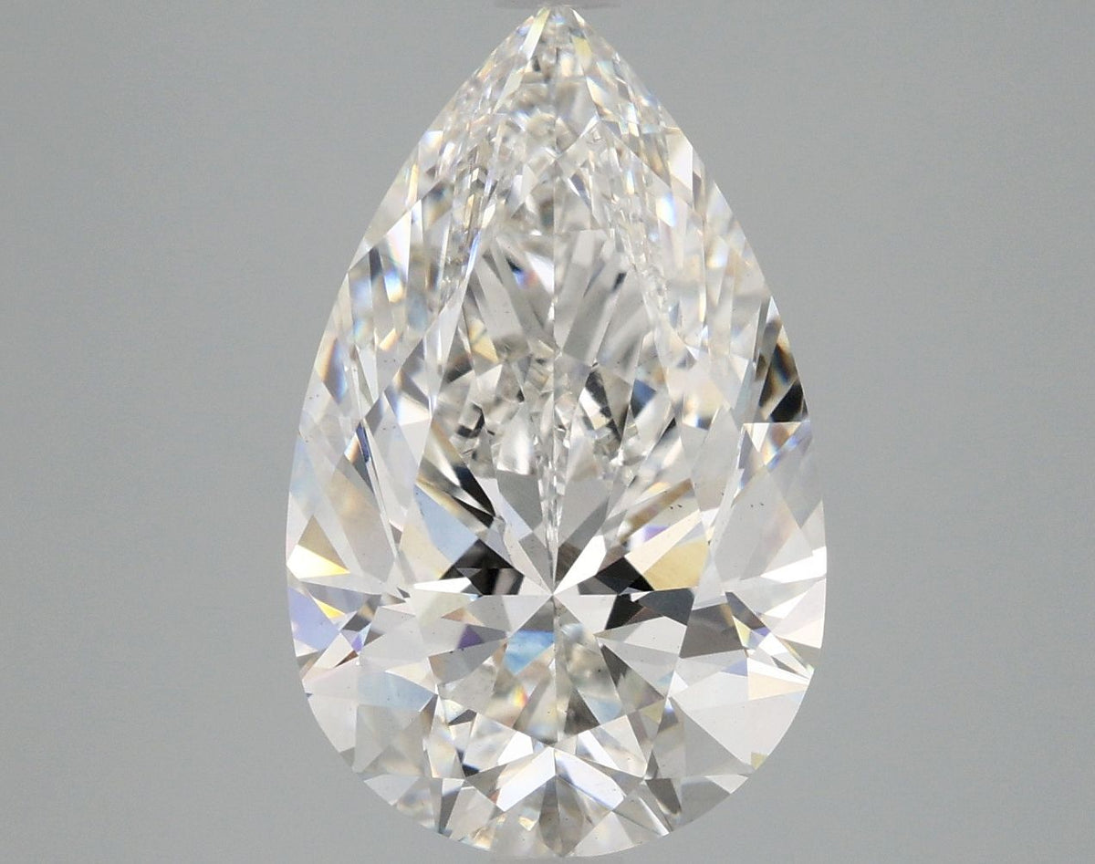 Lab-Grown Pear Diamond - 5.05 Carats, F Color, VS2 Clarity - Certified by IGI - Report Number: LG671464973