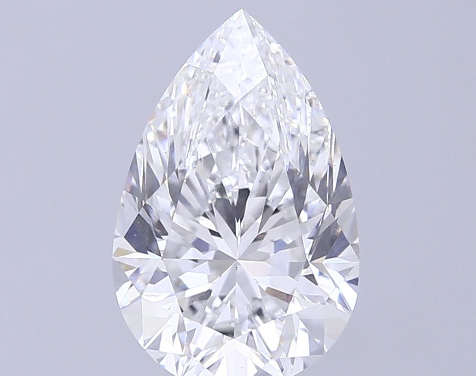 Lab-Grown Pear Diamond - 4.02 Carats, E Color, VS2 Clarity - Certified by IGI - Report Number: LG681573430