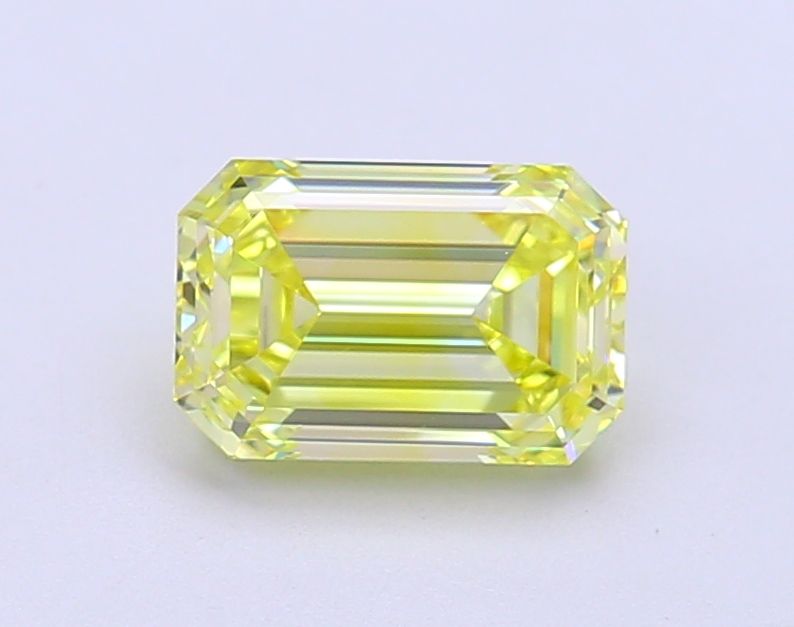 Lab-Grown Emerald Diamond - 1.56 Carats, Fancy Intense Yellow Color, VVS2 Clarity - Certified by IGI - Report Number: LG686504354