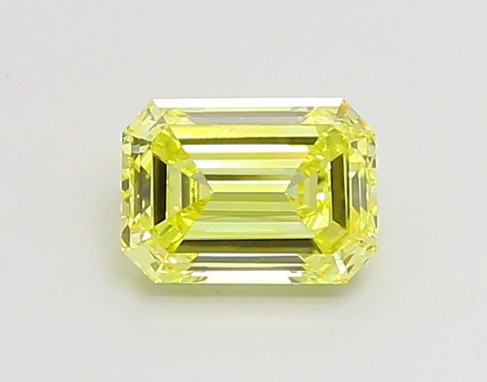 Lab-Grown Emerald Diamond - 1.04 Carats, Fancy Intense Yellow Color, VVS2 Clarity - Certified by IGI - Report Number: LG660440274