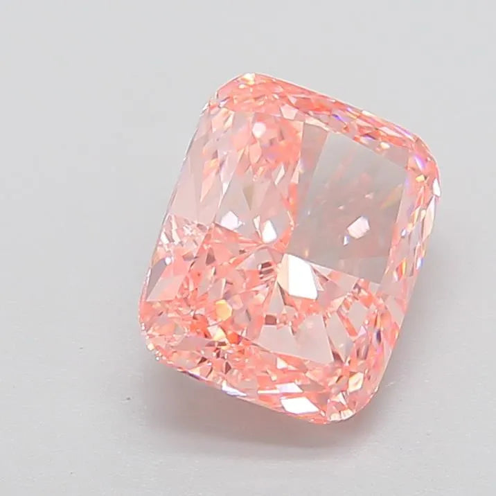 4.04ct Cushion modified Lab Grown Diamond (Colour Fancy Intense Pink, Clarity VVS2, IGI Certified)