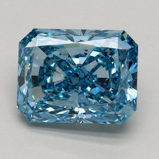 Radiant 2.7ct Fancy Vivid Blue VS2 - Cut • IGI • LG508114321