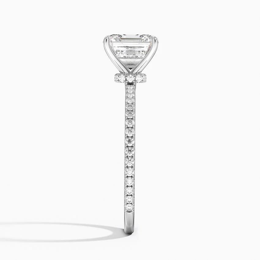 Im Labor gezüchteter Blue Heaven-Ring aus 925er Sterlingsilber (5 Karat)