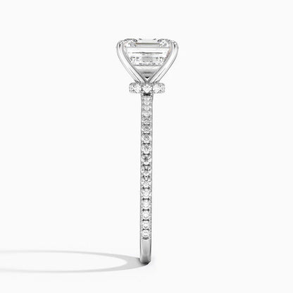 Im Labor gezüchteter Blue Heaven-Ring aus 925er Sterlingsilber (5 Karat)