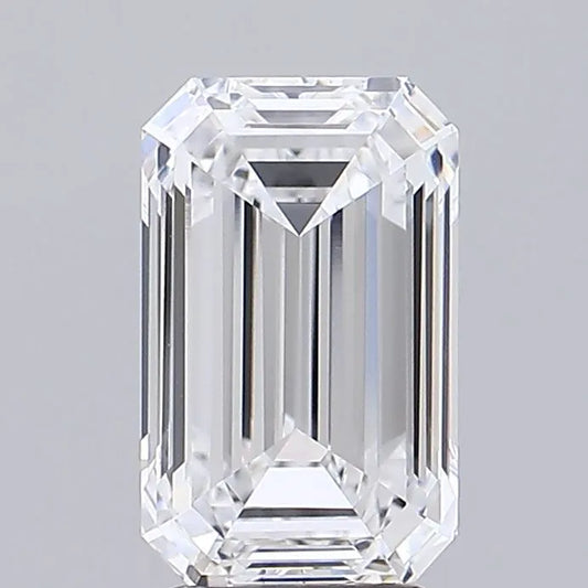 3.44ct Emerald Lab Grown Diamond (Colour D, Clarity VVS2, IGI Certified)