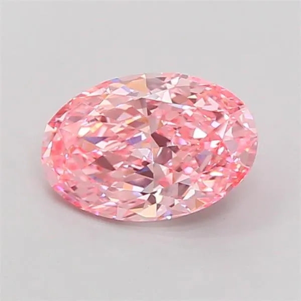 2.44ct Oval Lab Grown Diamond (Colour Fancy Vivid Pink, Clarity VVS2, IGI Certified)