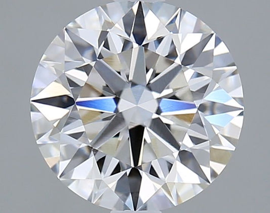 Lab-Grown Round Diamond - 2.02 Carats, F Color, VVS2 Clarity - Certified by IGI - Report Number: LG687556077