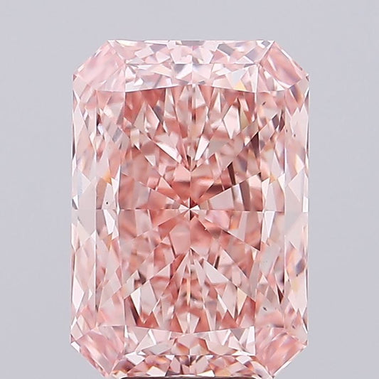Lab-Grown Radiant Diamond - 8.03 Carats, Fancy Vivid Pink Color, VS1 Clarity - Certified by IGI - Report Number: LG683520663