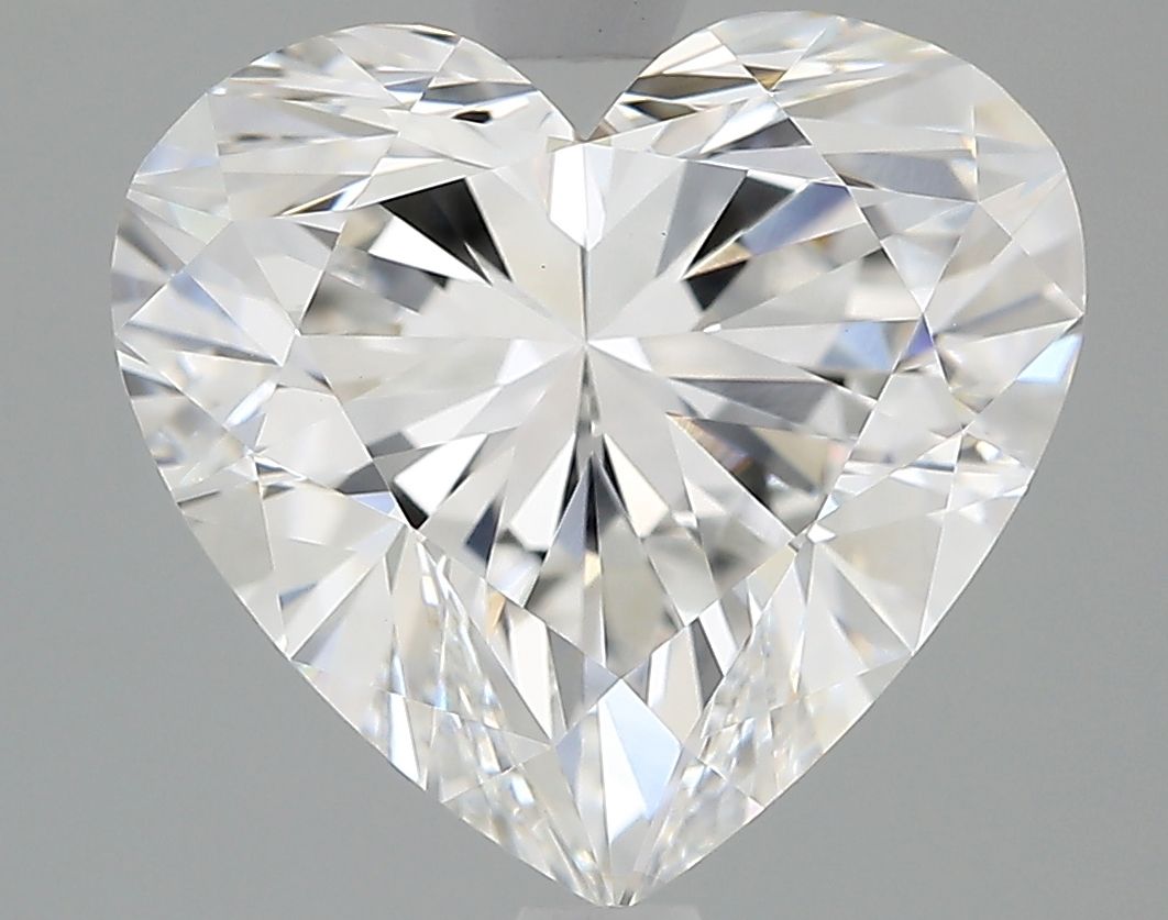 Lab-Grown Heart Diamond - 3.52 Carats, E Color, VVS2 Clarity - Certified by IGI - Report Number: LG706554536