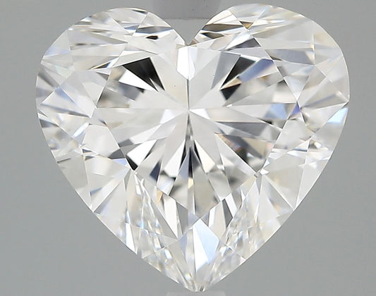 Lab-Grown Heart Diamond - 3.52 Carats, E Color, VVS2 Clarity - Certified by IGI - Report Number: LG706554536
