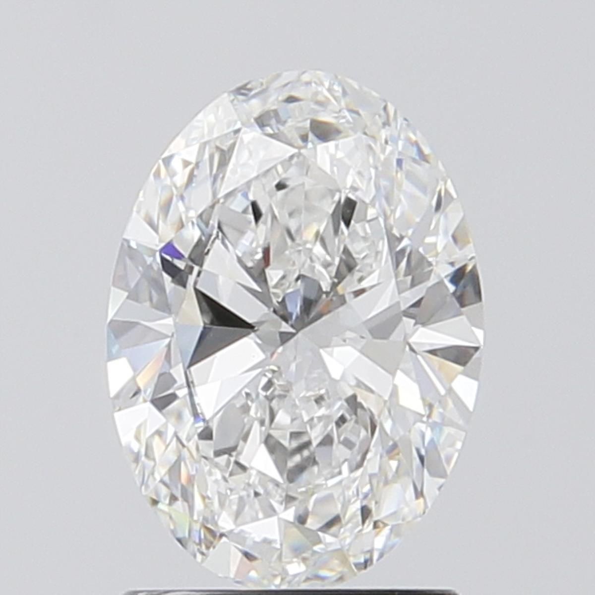 Lab-Grown Oval Diamond - 1.5 Carats, E Color, VVS2 Clarity - Certified by IGI - Report Number: LG691579716