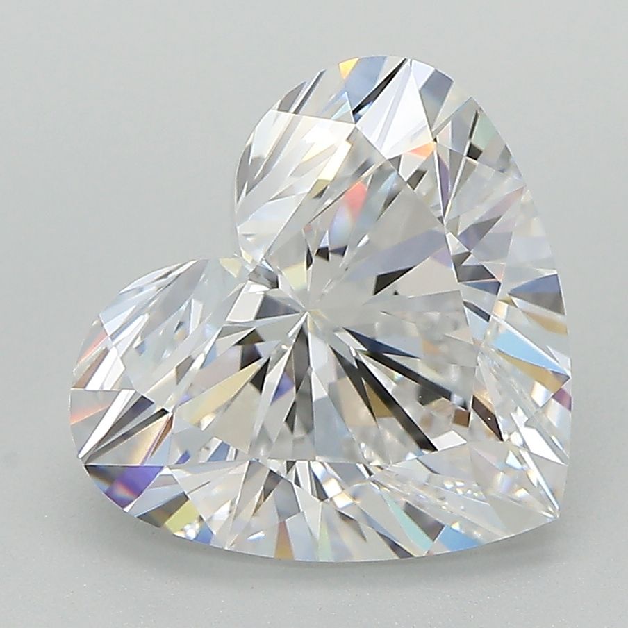 Lab-Grown Heart Diamond - 3.58 Carats, E Color, VVS2 Clarity - Certified by GIA - Report Number: 7472574146