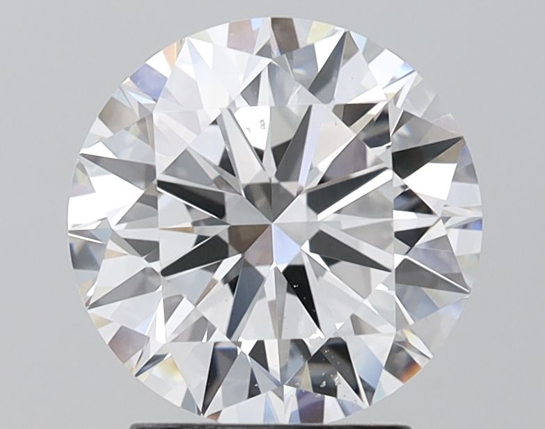 Lab-Grown Round Diamond - 2.5 Carats, E Color, VS2 Clarity - Certified by IGI - Report Number: LG680564717