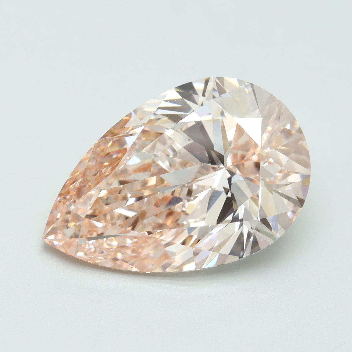 Lab-Grown Pear Diamond - 8.5 Carats, Fancy Intense Pink Color, VS1 Clarity - Certified by IGI - Report Number: LG616408318