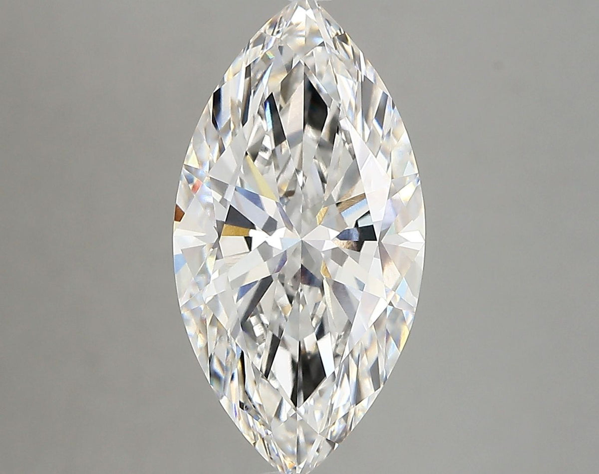 Lab-Grown Marquise Diamond - 4.03 Carats, F Color, VVS2 Clarity - Certified by IGI - Report Number: LG674552597