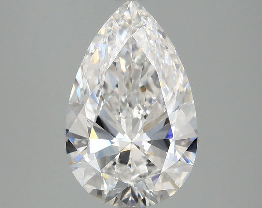Lab-Grown Pear Diamond - 2.98 Carats, E Color, VVS2 Clarity - Certified by IGI - Report Number: LG685579934