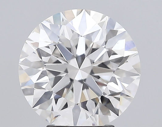 Lab-Grown Round Diamond - 4.51 Carats, E Color, VS1 Clarity - Certified by IGI - Report Number: LG695512956