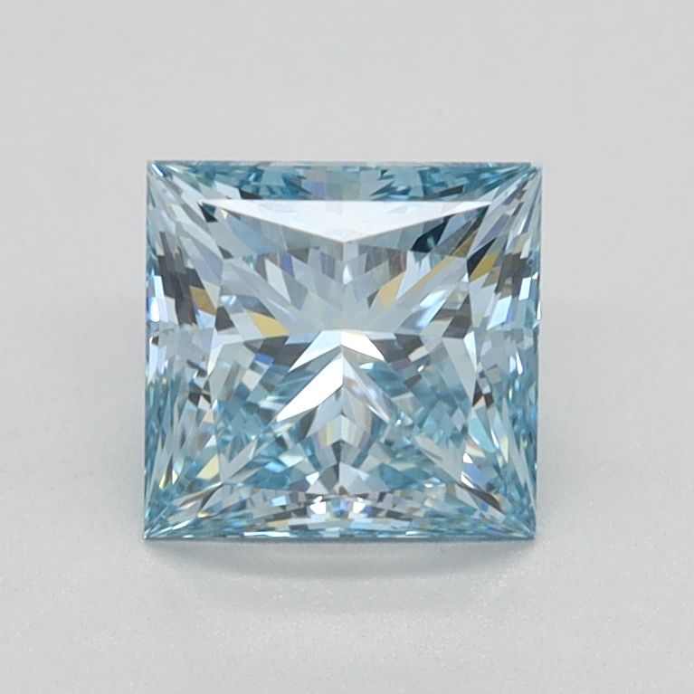 Lab-Grown Princess Diamond - 1.03 Carats, Fancy Intense Blue Color, VS1 Clarity - Certified by IGI - Report Number: LG620424106