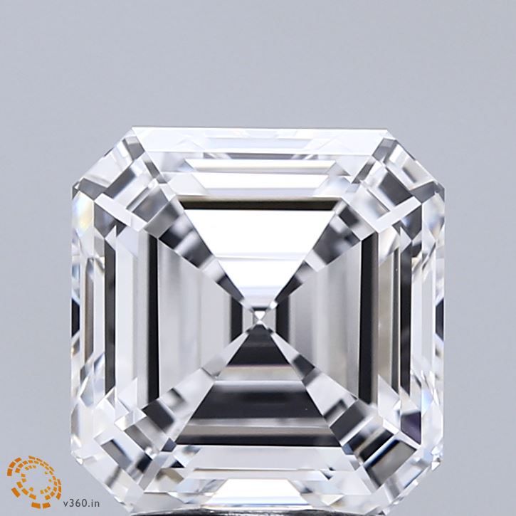 Lab-Grown Asscher Diamond - 4.07 Carats, D Color, VVS2 Clarity - Certified by IGI - Report Number: LG714504087