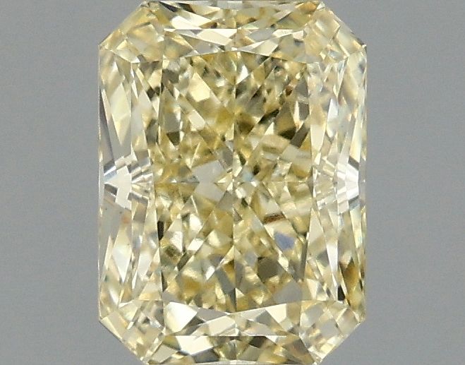 Lab-Grown Radiant Diamond - 1.02 Carats, Fancy Intense Yellow Color, VVS2 Clarity - Certified by IGI - Report Number: LG669448647