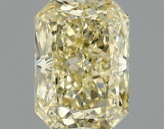 Lab-Grown Radiant Diamond - 1.02 Carats, Fancy Intense Yellow Color, VVS2 Clarity - Certified by IGI - Report Number: LG669448647