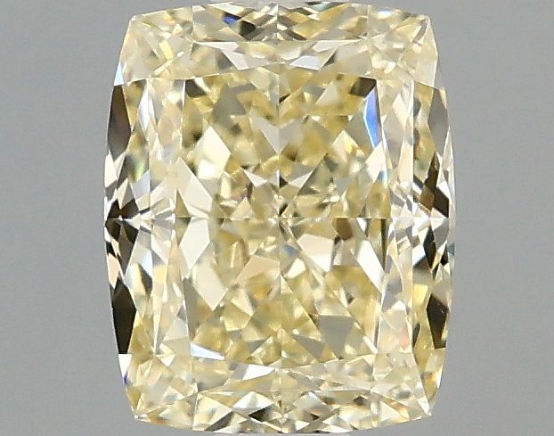 Lab-Grown Cushion Diamond - 1.02 Carats, Fancy Intense Yellow Color, VS1 Clarity - Certified by IGI - Report Number: LG687583266