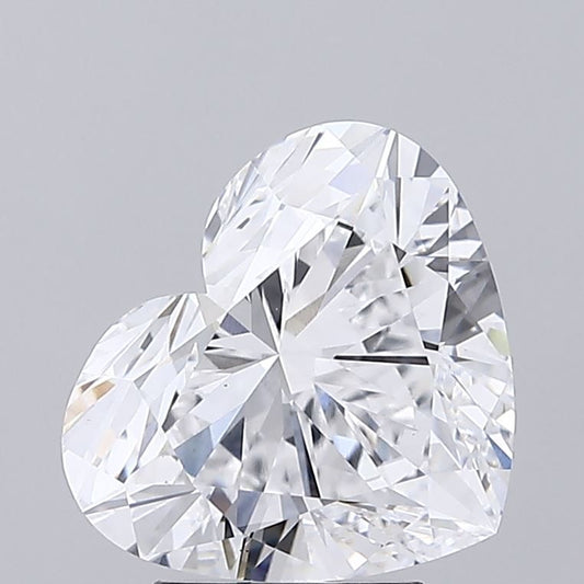 Lab-Grown Heart Diamond - 4.0 Carats, D Color, VS1 Clarity - Certified by IGI - Report Number: LG635417703