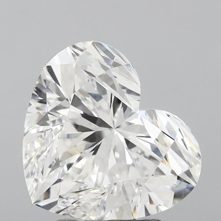 Lab-Grown Heart Diamond - 3.52 Carats, E Color, VVS2 Clarity - Certified by IGI - Report Number: LG635409054
