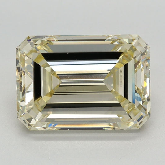 Lab-Grown Emerald Diamond - 4.55 Carats, Fancy Yellow Color, VS2 Clarity - Certified by IGI - Report Number: LG638436264