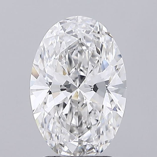 Lab-Grown Oval Diamond - 2.59 Carats, E Color, VS1 Clarity - Certified by IGI - Report Number: LG719546594