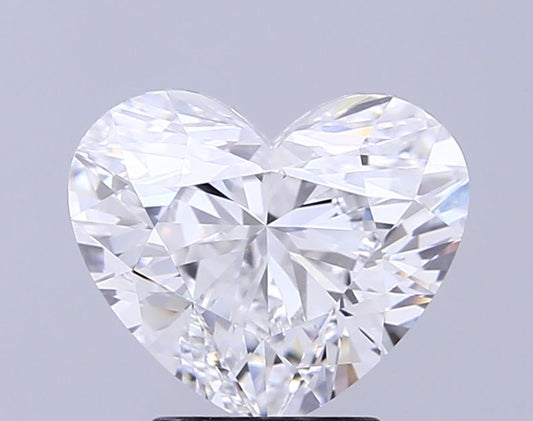 Lab-Grown Heart Diamond - 3.53 Carats, D Color, VVS2 Clarity - Certified by IGI - Report Number: LG678503732