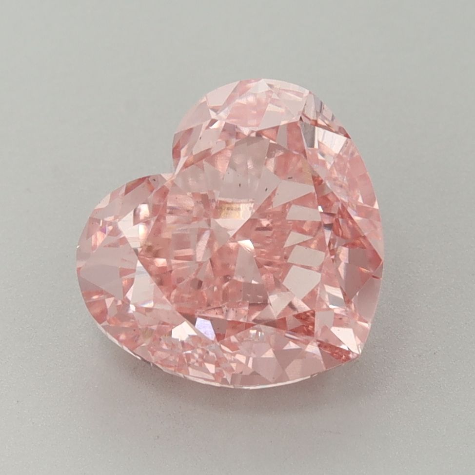 Lab-Grown Heart Diamond - 3.53 Carats, Fancy Vivid Pink Color, VS2 Clarity - Certified by IGI - Report Number: LG635479938