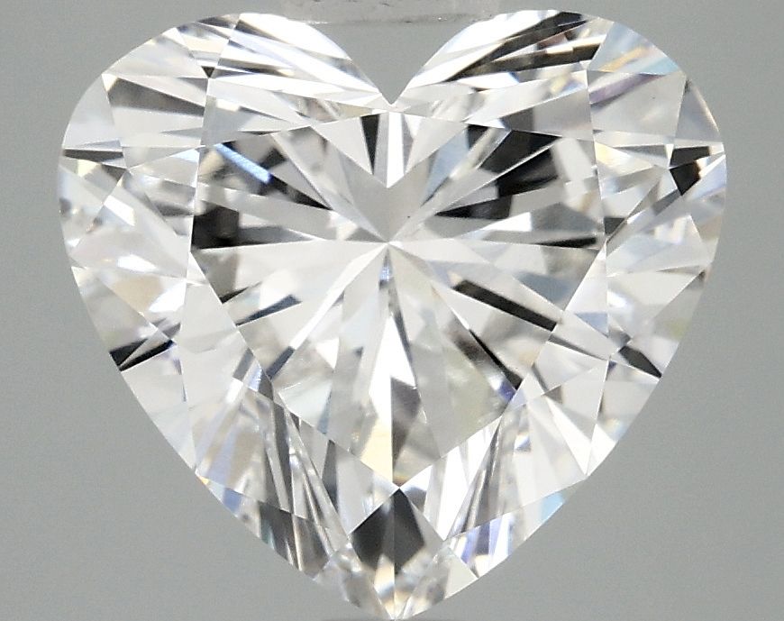 Lab-Grown Heart Diamond - 3.95 Carats, F Color, VVS2 Clarity - Certified by IGI - Report Number: LG712518172