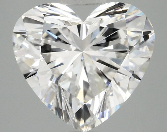 Lab-Grown Heart Diamond - 3.95 Carats, F Color, VVS2 Clarity - Certified by IGI - Report Number: LG712518172