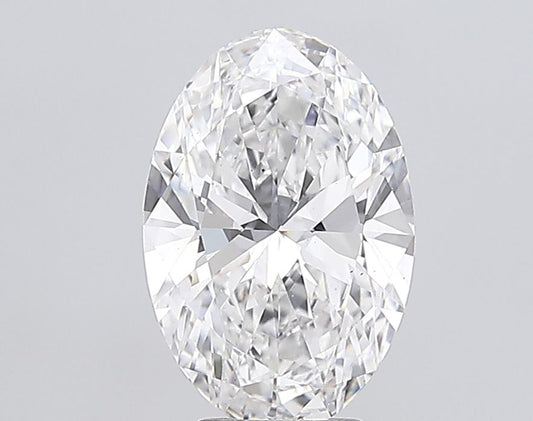 Lab-Grown Oval Diamond - 5.08 Carats, E Color, VS2 Clarity - Certified by IGI - Report Number: LG683583090