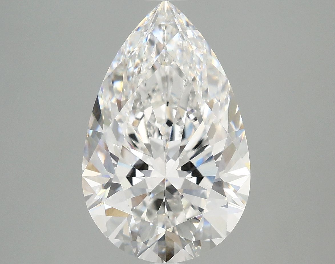 Lab-Grown Pear Diamond - 4.03 Carats, E Color, VVS2 Clarity - Certified by IGI - Report Number: LG675528034