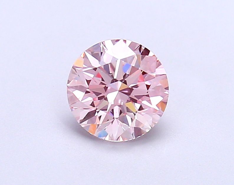 Lab-Grown Round Diamond - 0.9 Carats, Fancy Intense Pink Color, VS1 Clarity - Certified by IGI - Report Number: LG677505780