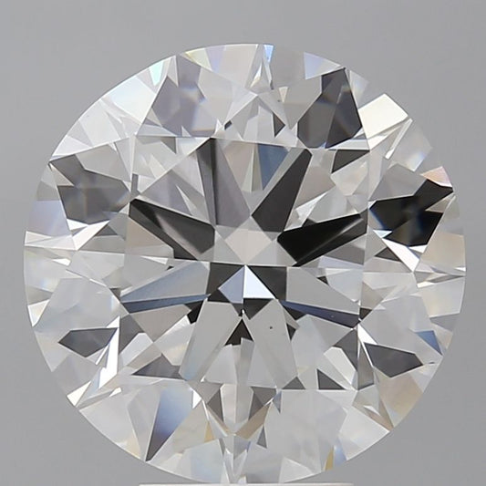 Lab-Grown Round Diamond - 7.02 Carats, F Color, VS1 Clarity - Certified by IGI - Report Number: LG711519124