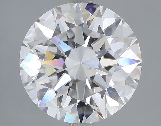 Lab-Grown Round Diamond - 4.0 Carats, D Color, VS2 Clarity - Certified by IGI - Report Number: LG667440486