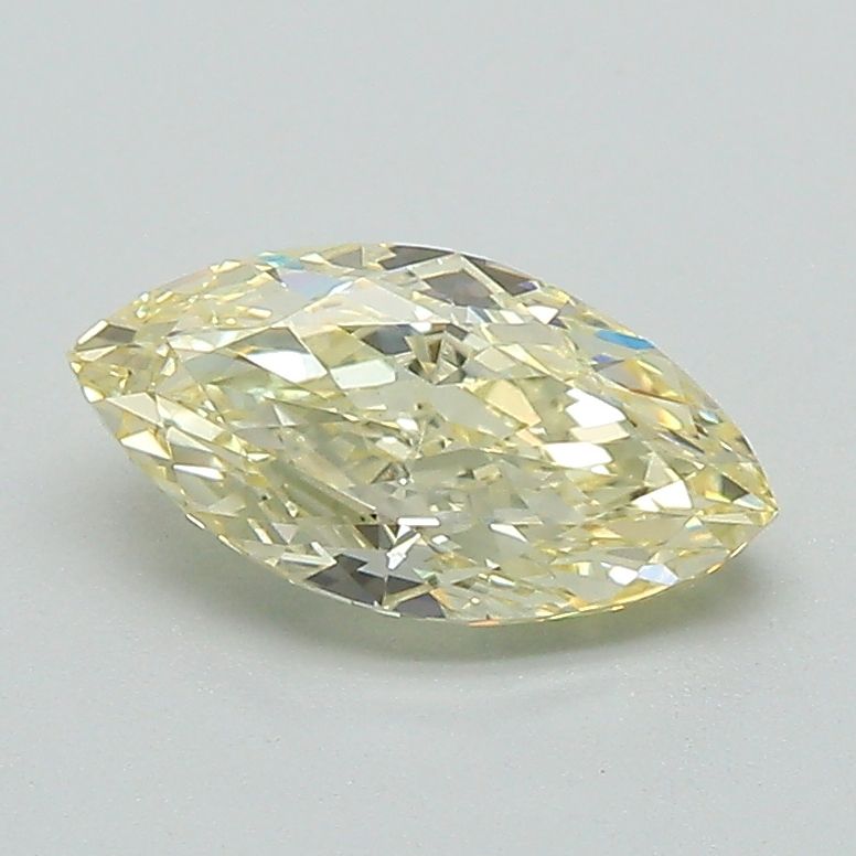 Lab-Grown Marquise Diamond - 1.02 Carats, Fancy Yellow Color, VS1 Clarity - Certified by IGI - Report Number: LG633410251