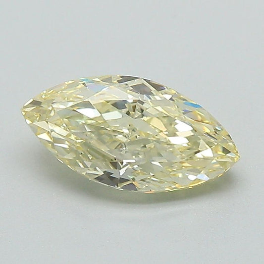 Lab-Grown Marquise Diamond - 1.02 Carats, Fancy Yellow Color, VS1 Clarity - Certified by IGI - Report Number: LG633410251