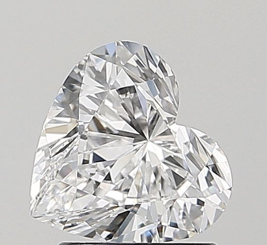 Lab-Grown Heart Diamond - 1.5 Carats, D Color, VVS2 Clarity - Certified by IGI - Report Number: LG694503921