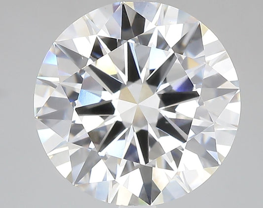 Lab-Grown Round Diamond - 6.03 Carats, E Color, VS1 Clarity - Certified by IGI - Report Number: LG694525378