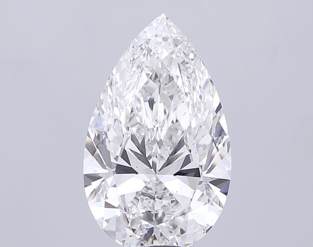 Lab-Grown Pear Diamond - 8.01 Carats, F Color, VS2 Clarity - Certified by IGI - Report Number: LG705546819