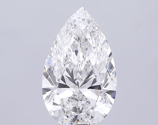 Lab-Grown Pear Diamond - 8.01 Carats, F Color, VS2 Clarity - Certified by IGI - Report Number: LG705546819