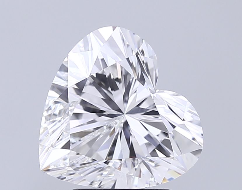 Lab-Grown Heart Diamond - 3.6 Carats, E Color, VVS2 Clarity - Certified by IGI - Report Number: LG712575443