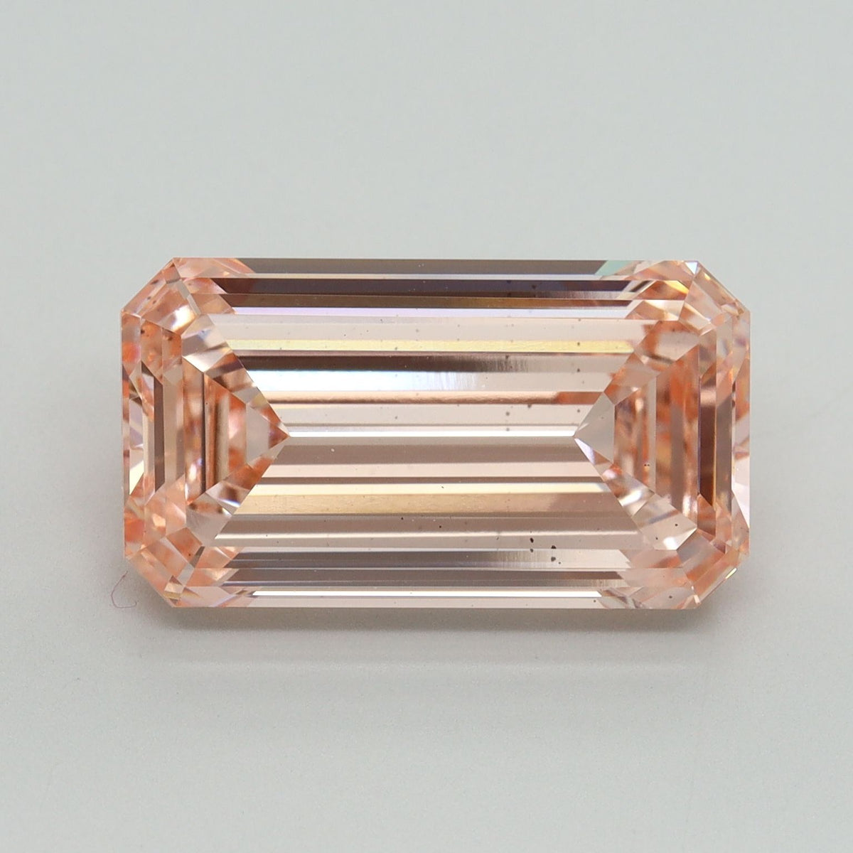 Lab-Grown Emerald Diamond - 7.11 Carats, Fancy Intense Pink Color, VS2 Clarity - Certified by IGI - Report Number: LG645465177