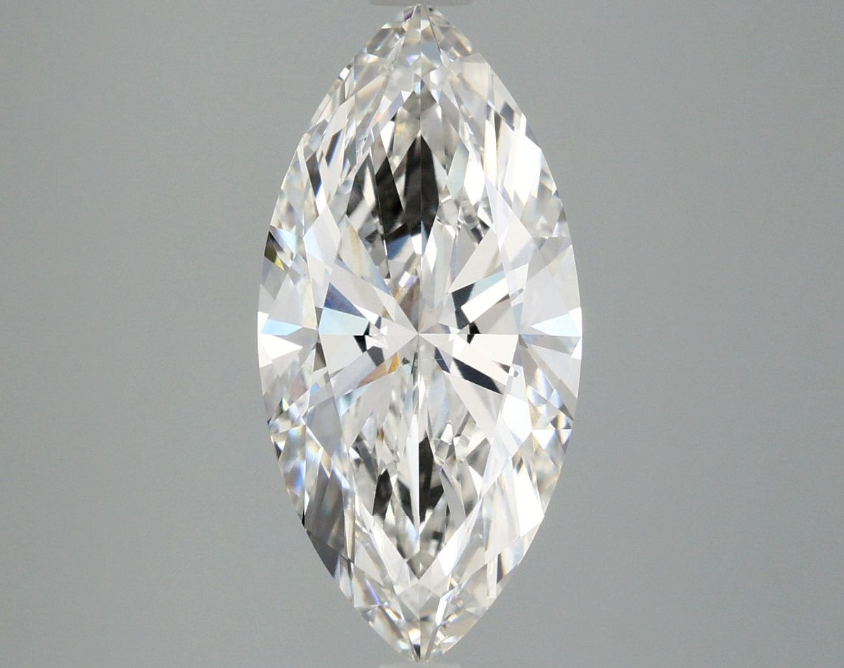 Lab-Grown Marquise Diamond - 3.02 Carats, F Color, VVS2 Clarity - Certified by IGI - Report Number: LG668448976