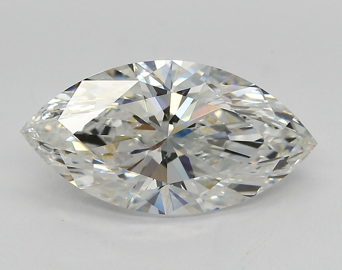 Lab-Grown Marquise Diamond - 3.53 Carats, F Color, VVS1 Clarity - Certified by IGI - Report Number: LG636411291