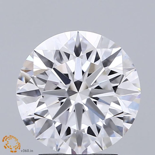 Lab-Grown Round Diamond - 2.51 Carats, E Color, VVS2 Clarity - Certified by IGI - Report Number: LG683536355